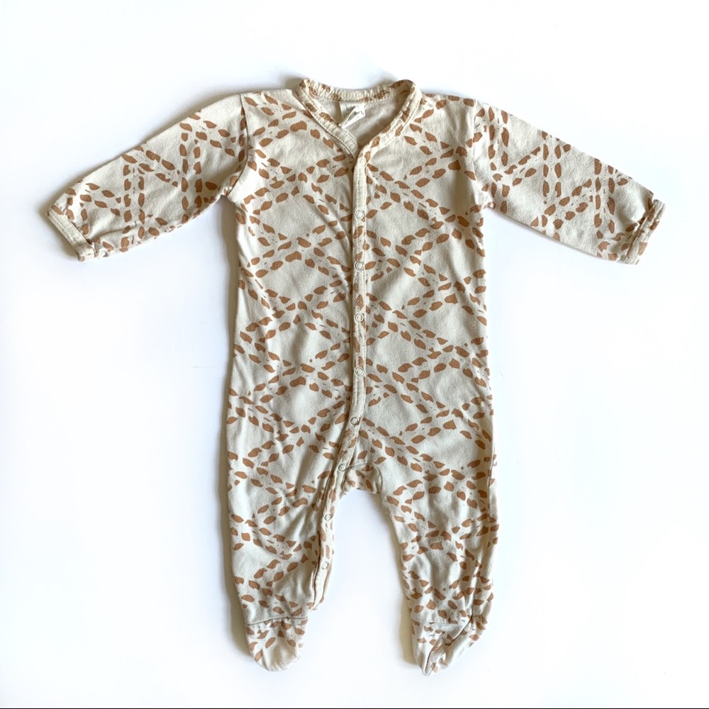 Kate Quinn Organic footed Pjs lattice print